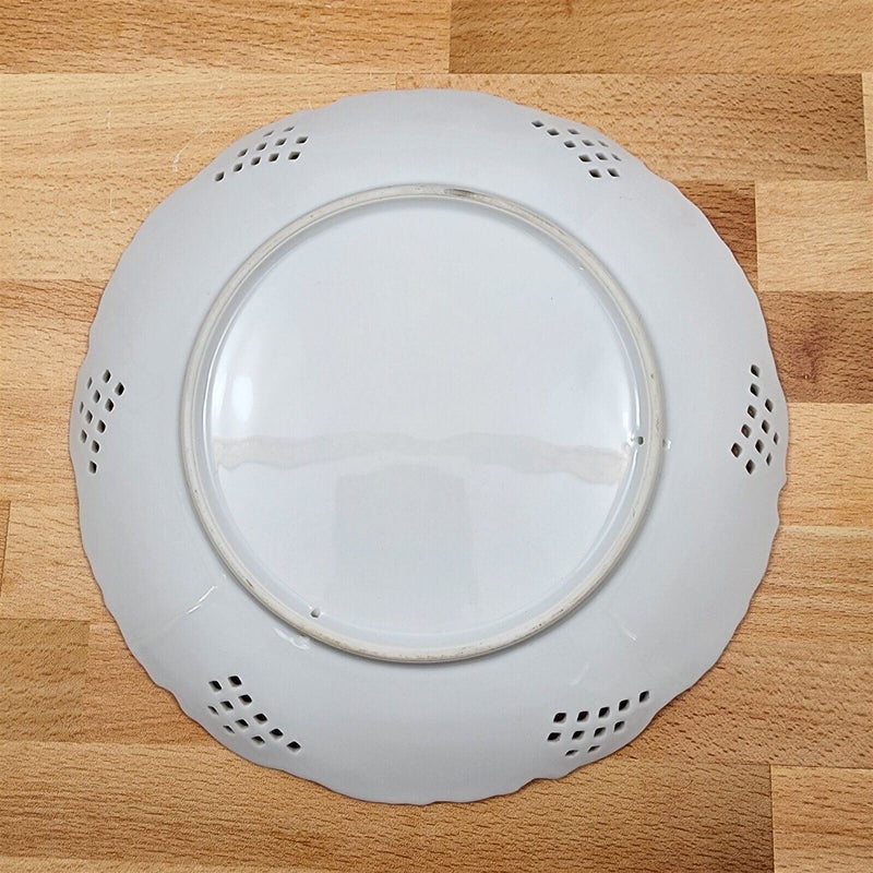 Load image into Gallery viewer, Maryland Openwork Salad Plate Set of 4 White with Embossed Scrolls 8” 20cm

