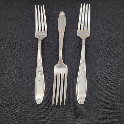 3 Dinner Forks Ambassador 1847 Rogers Bros Silverplated by International Silver