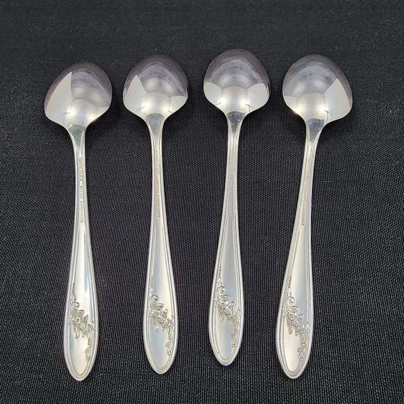 Load image into Gallery viewer, Oneida Queen Bess II Set of 4 Spoons Silverplated 1946
