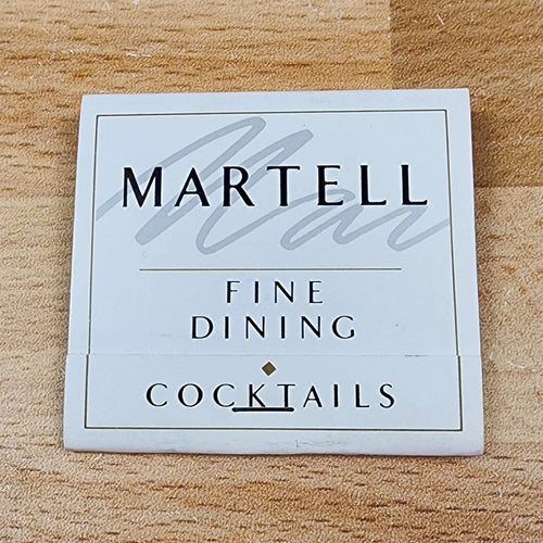 Martell Fine Dining Restaurant Arlington Heights Illinois Unstruck Matchbook