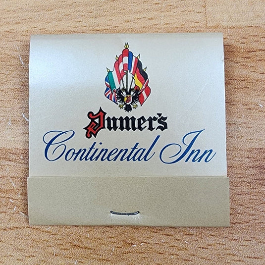 Jumer's Continental Inn Matchbook Unstruck Hotel Galesburg Unstruck Memorabilia