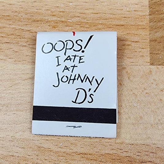 Johnny D's Dining Restaurant Schaumburg Illinois Unstruck Matchbook