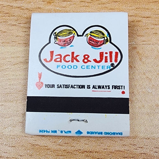 Jack and Jill Food Center Grocery Matchbook Unstruck