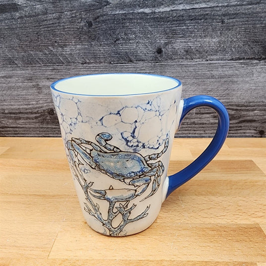 Crab Ceramic Coffee Mug Sea Nautical Beverage Cup 16oz (437ml) by Blue Sky