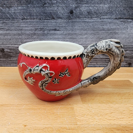 Red Dragon Decorative Coffee Mug by Blue Sky Clayworks Heather Goldminic Tea Cup