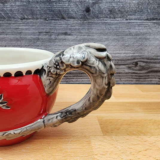 Red Dragon Decorative Coffee Mug by Blue Sky Clayworks Heather Goldminic Tea Cup