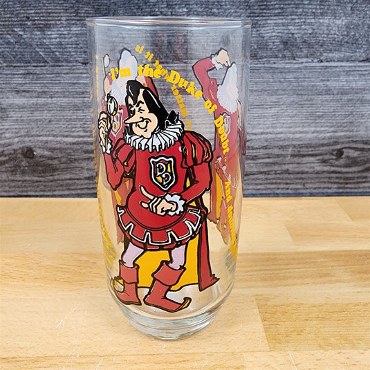Burger King Collector Series 1979 Drinking Glass Duke Of Doubt Tumbler
