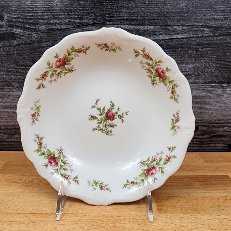 Load image into Gallery viewer, Moss Rose Set of 2 Piece Setting Johann Haviland Bavarian Stamp Bowl Plate
