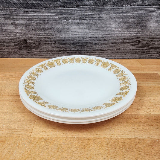 Corelle Corning Butterfly Gold Set of 4 Bread and Butter Plate 6 3/4" (17cm)
