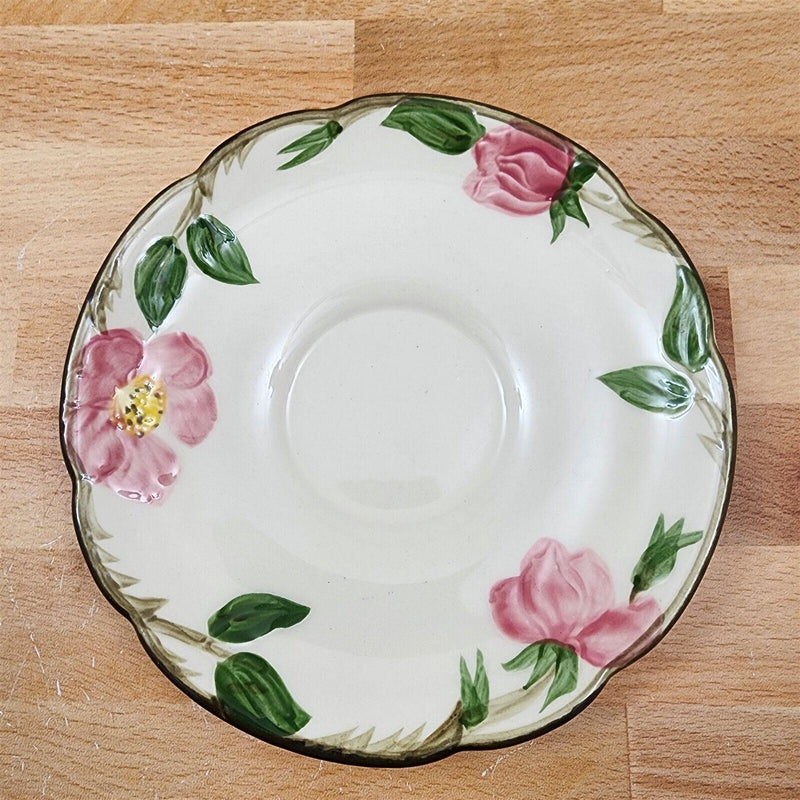 Load image into Gallery viewer, Franciscan Desert Rose Saucer for Tea Cups Set of 6 USA TV Mark
