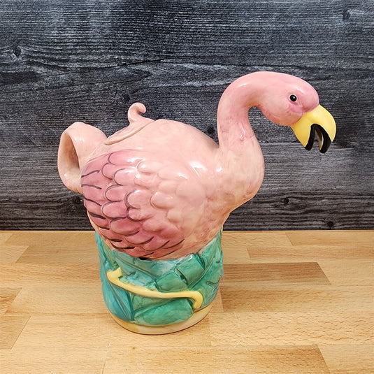 Flamingo Teapot Summer Fun Ceramics Animal Décor by Blue Sky Heather Goldminc