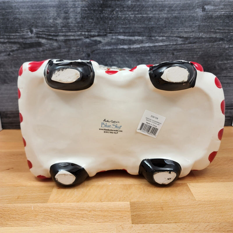 Load image into Gallery viewer, Dancing Gingerbread Baker Cookie Jar by Blue Sky Heather Goldminc Kitchen Decor
