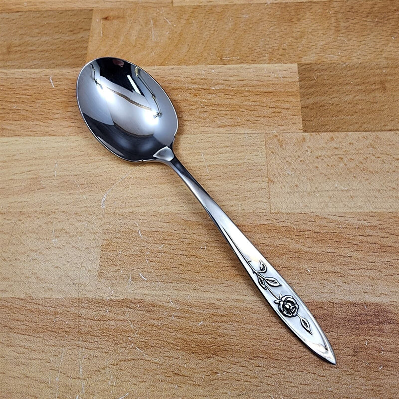 Load image into Gallery viewer, Oneida MY ROSE Sugar Spoon Community Stainless Flatware 6&quot; (15cm)
