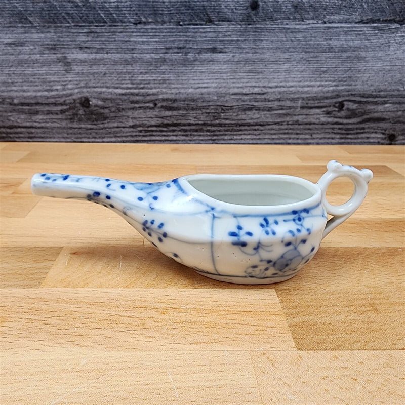 Load image into Gallery viewer, German Flow Blue Onion Design Medical Porcelain Invalid Baby Feeder Cup

