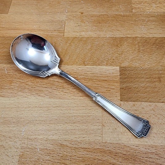 Sugar Spoon Grecian Silverplate 1915 ONEIDA Flatware 1881 Rogers Greek Key