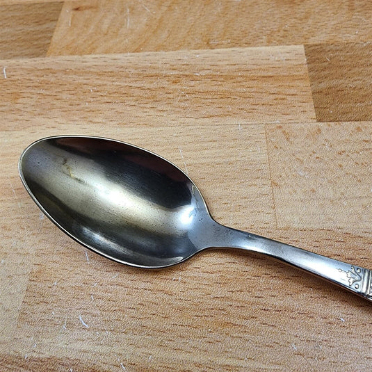 Shefield Plate Sunflower Design Set of 2 Spoon Silverplated Flatware 6 in (15cm)