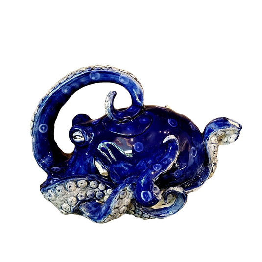 Octopus Teapot Ceramics Sea Life Tea Pot by Blue Sky and Heather Goldminc