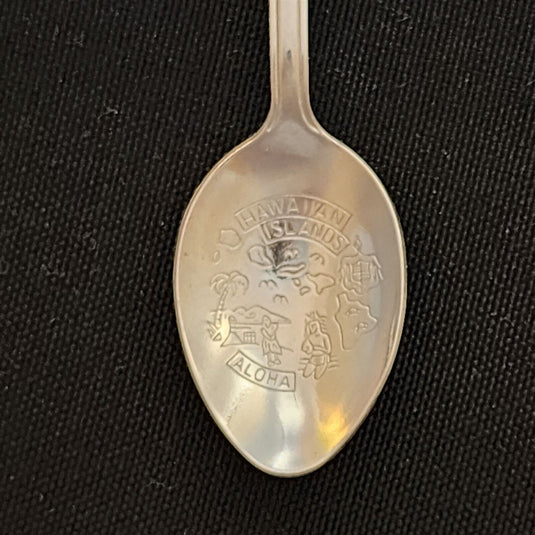 Hawaii Honolulu State Collector Souvenir Spoon 4.5in Engraved With Islands