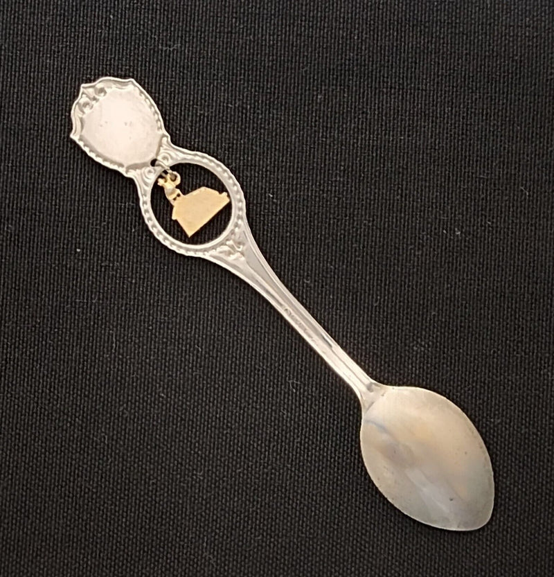 Load image into Gallery viewer, Stika Alaska Collector Souvenir Spoon 4.5 in with Cabin Dangler Engraved
