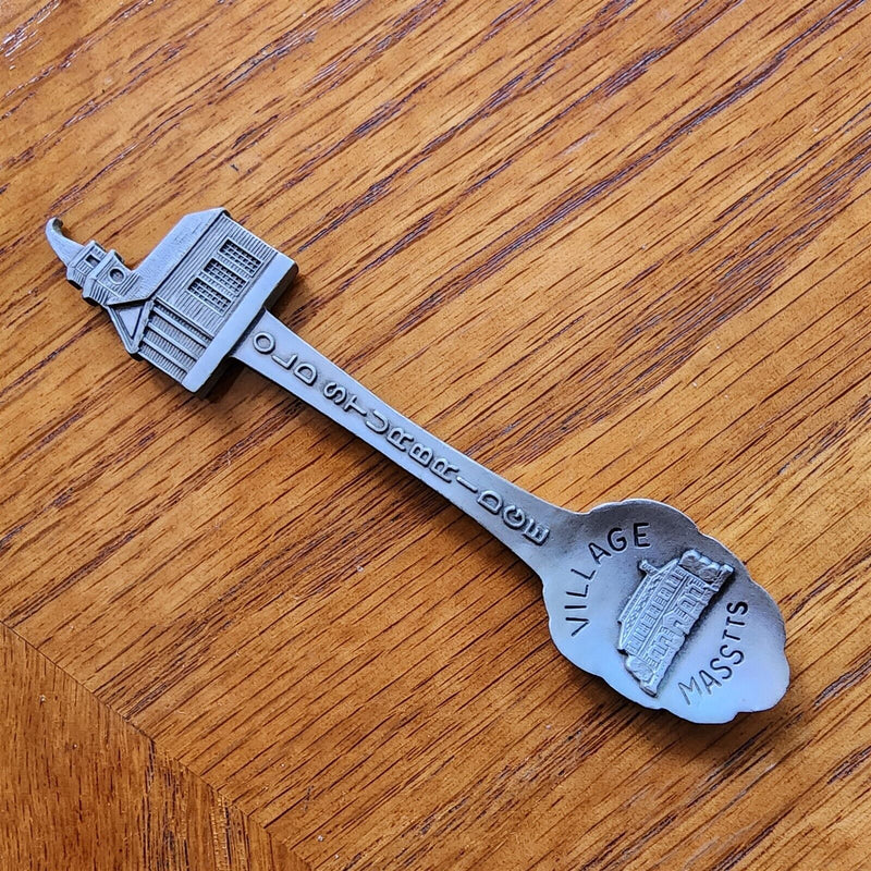 Load image into Gallery viewer, Old Sturbridge Village Massachusetts Collector Souvenir Spoon 4 inch in Pewter
