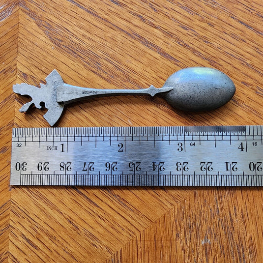 Alaska State Collector Souvenir Spoon 4 inch in Pewter