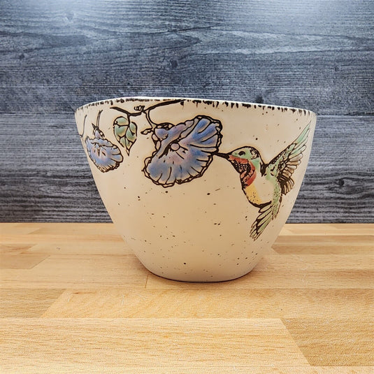 Hummingbird Floral Bowl 6 inch (15cm) Dish by Blue Sky