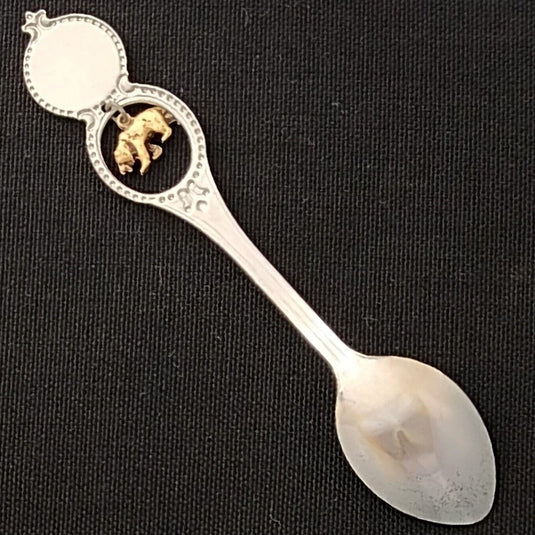California State Collector Souvenir Spoon 4.5 in with Bear