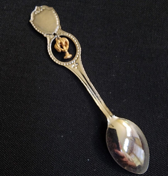 Palm Springs California Collector Souvenir Spoon 4.5 in with Palm Tree Dangler