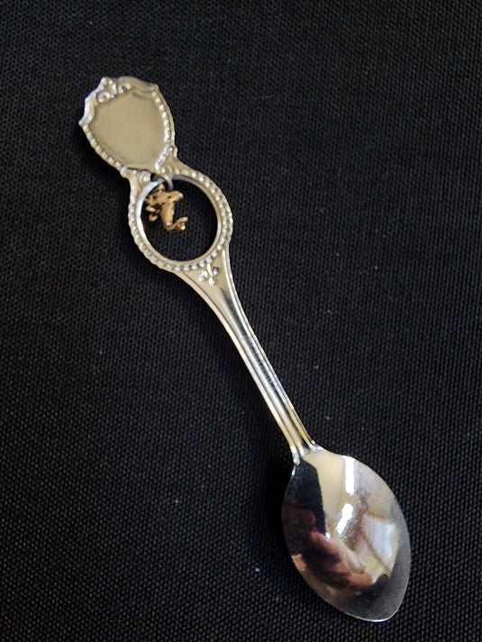 Marineland Florida Collector Souvenir Spoon 4.5 in with Dolphin Dangler by Fort