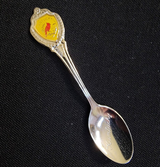 Kentucky State Collector Souvenir Spoon 3.5 in with Red Cardinal