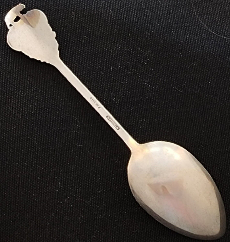 Load image into Gallery viewer, Panama Pacific Exposition Sterling Bear Souvenir Spoon 1914 Patent 5/14"
