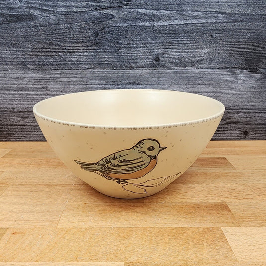 Bird Reactive Embossed Serving Bowl Decorative by Blue Sky 8in (20cm)