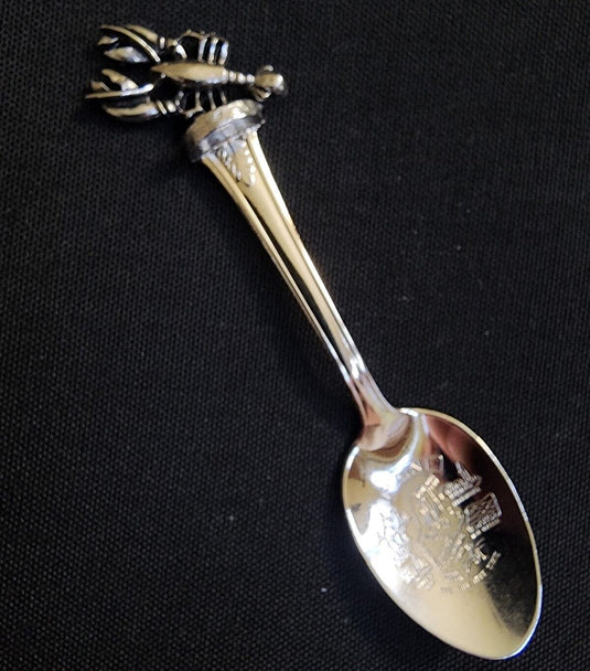 Maine State Collector Souvenir Spoon 4.5 inch with Lobster