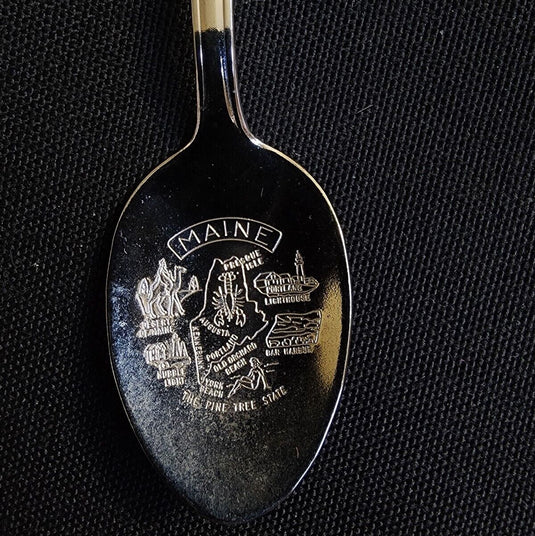 Maine State Collector Souvenir Spoon 4.5 inch with Lobster