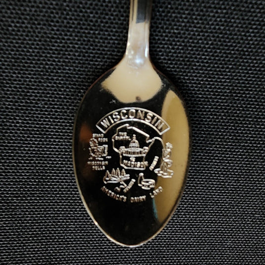 Wisconsin Badger State Collector Souvenir Spoon 4.5" (11cm)