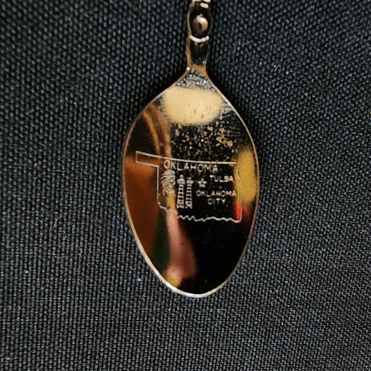 Will Rogers Memorial Oklahoma Collector Souvenir Spoon 4 1/2" by Union Japan