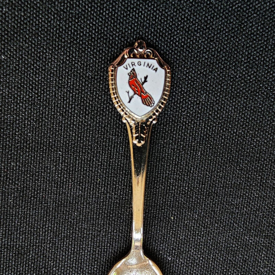 Virginia State Collector Souvenir Spoon 3.5 in (9cm) with Red Cardinal