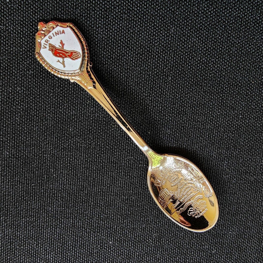 Virginia State Collector Souvenir Spoon 3.5 in (9cm) with Red Cardinal