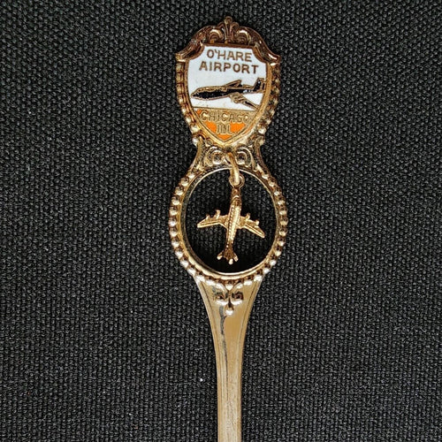 O'Hare Airport Chicago Collector Souvenir Spoon 4.5