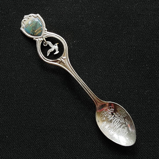 Chesapeake Bay Bridge Collector Souvenir Spoon 4.5" (11cm) with Dove Dangler