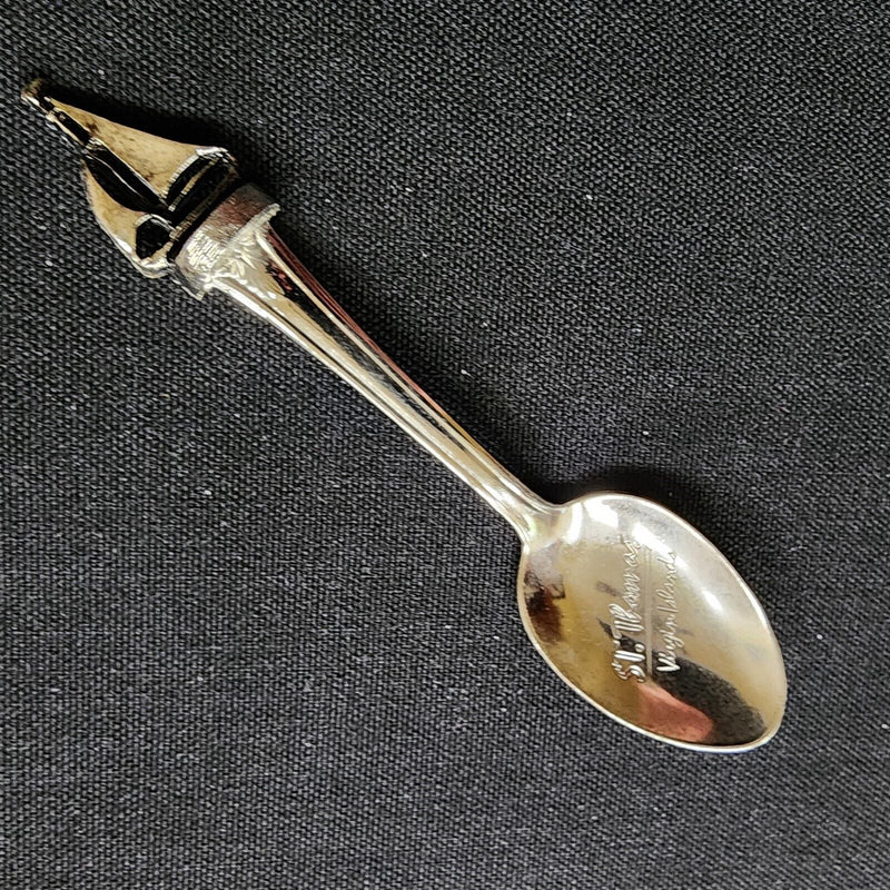 Load image into Gallery viewer, St Thomas Virgin Islands Collector Souvenir Spoon 4.75&quot; (12cm) with Sail Boat
