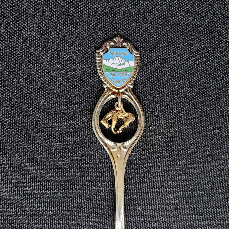 Load image into Gallery viewer, Montana Big Sky Country Collector Souvenir Spoon 4.5&quot; (11cm) with Horse Dangler
