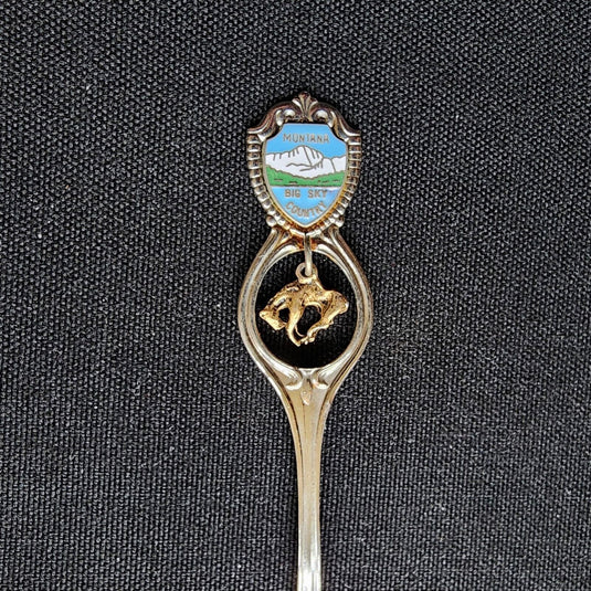 Montana Big Ski Country Collector Souvenir Spoon 4.5" (11cm) with Horse Dangler