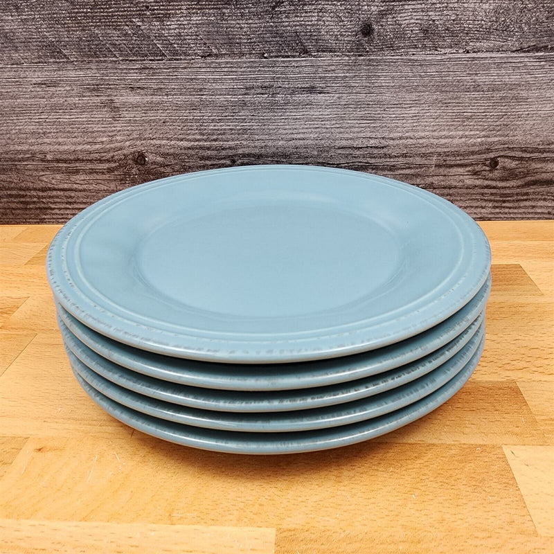 Load image into Gallery viewer, Cucina Agave Blue by Rachael Ray Set of 5 Salad Plate 8 1/4&quot; 21cm Dinnerware
