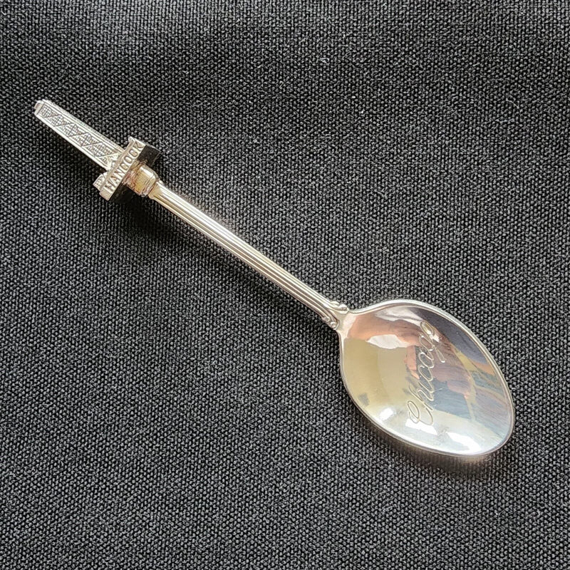 Load image into Gallery viewer, Chicago Illinois Hancock Building Collector Souvenir Spoon 4.5&quot; (11cm)
