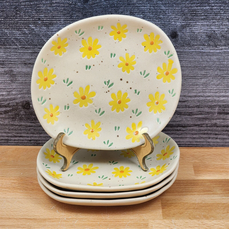 Load image into Gallery viewer, Spring Daisy Set of 4 Appetizer 6&quot; Plate Embossed Appy by Blue Sky
