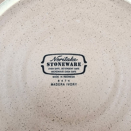 Noritake Madera Ivory Set of 4 Dinner Plate 8474 Stoneware Dinnerware 10 3/8 in