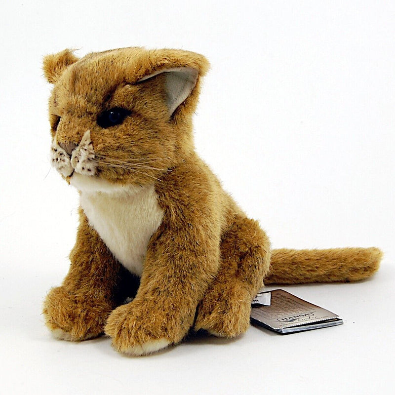 Load image into Gallery viewer, Lion Cub Brown 6.5&quot; by Hansa True to Life Look Soft Plush Animal Learning Toys
