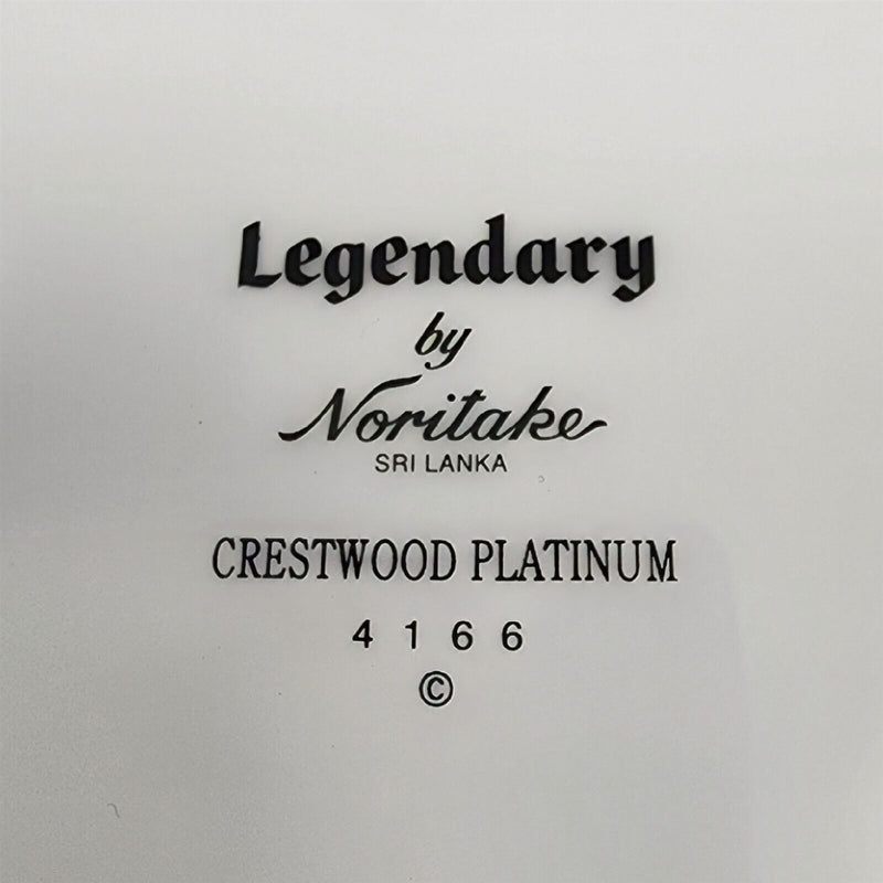 Load image into Gallery viewer, Noritake Legendary Crestwood Platinum Set of 4 Salad Kitchen Plate 8.5&quot; 4166
