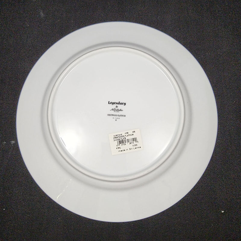 Load image into Gallery viewer, Noritake Legendary Crestwood Platinum Set of 4 Dinner Plate 10.5" Plates 4166

